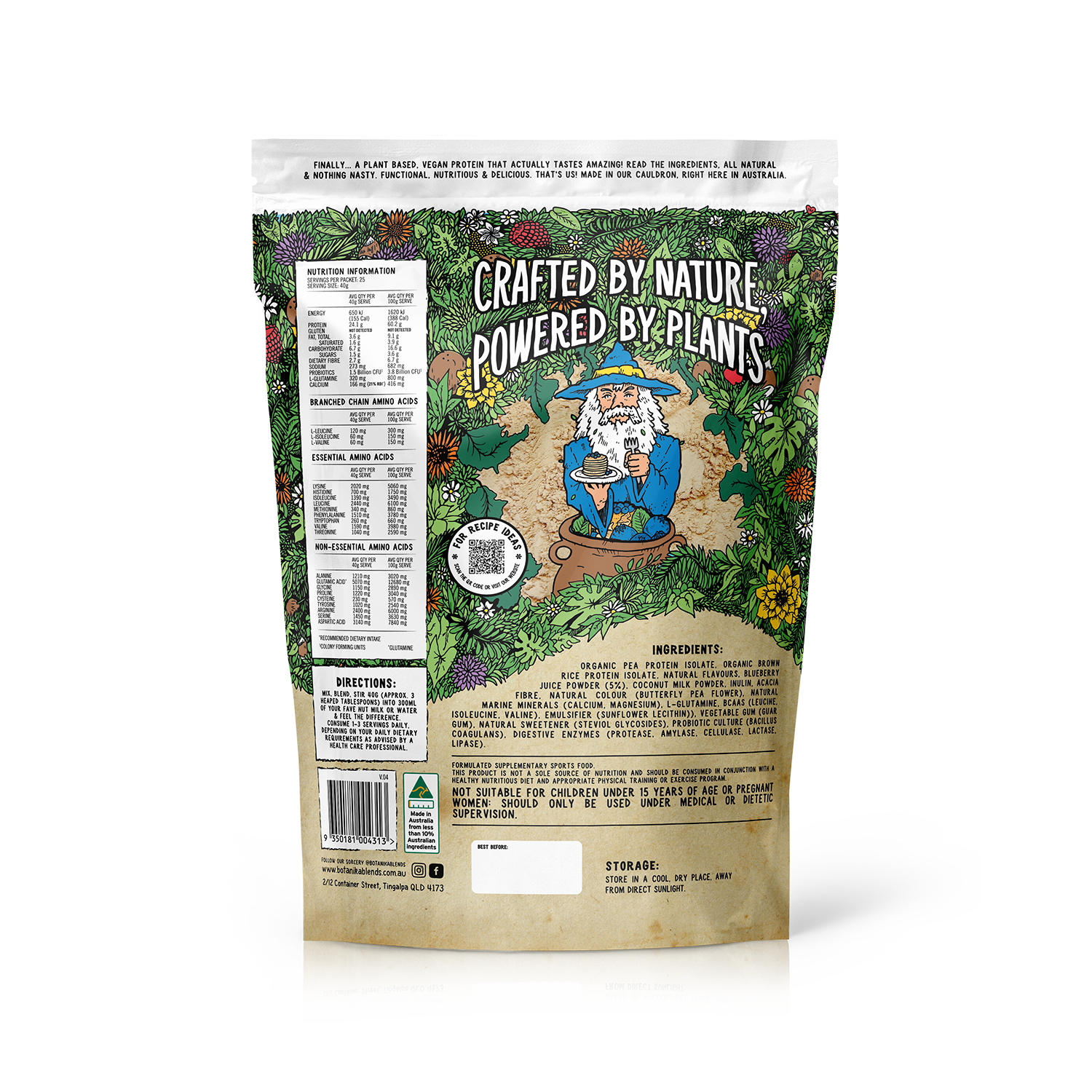 PLANT PROTEIN - BLUEBERRY PANCAKE - Botanika Blends