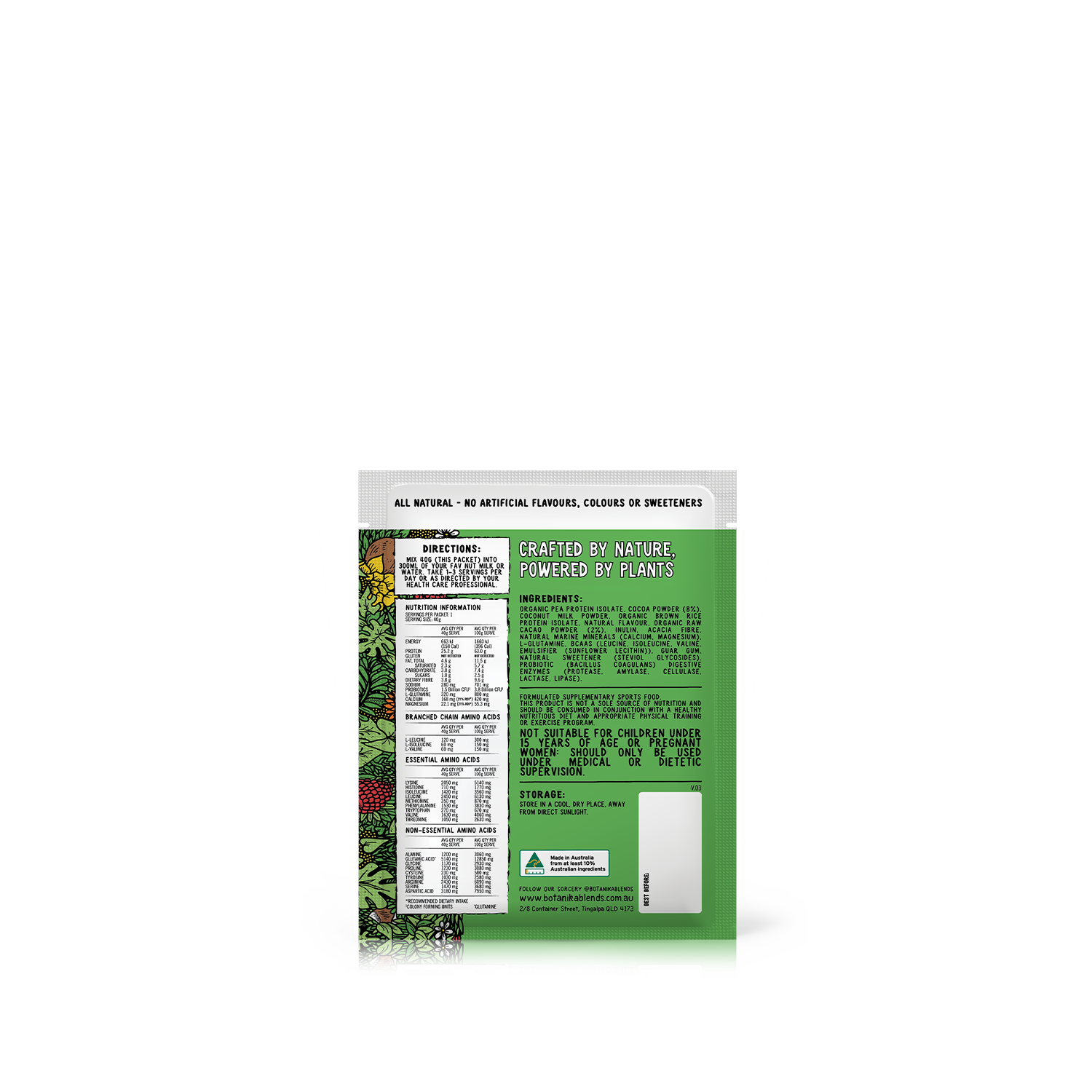 SAMPLE PLANT PROTEIN - CACAO HAZELNUT - Botanika Blends