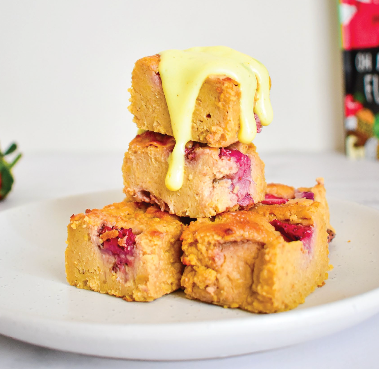 Apple Pie Protein Blondies