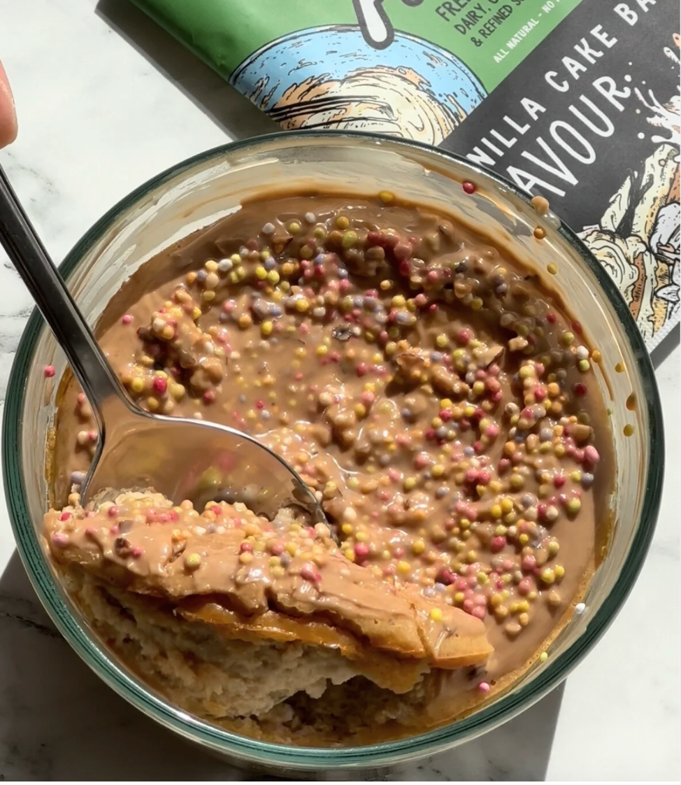 B’day cake baked oats