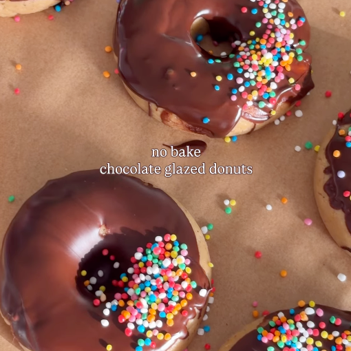 No-Bake Chocolate Glazed Protein Donuts