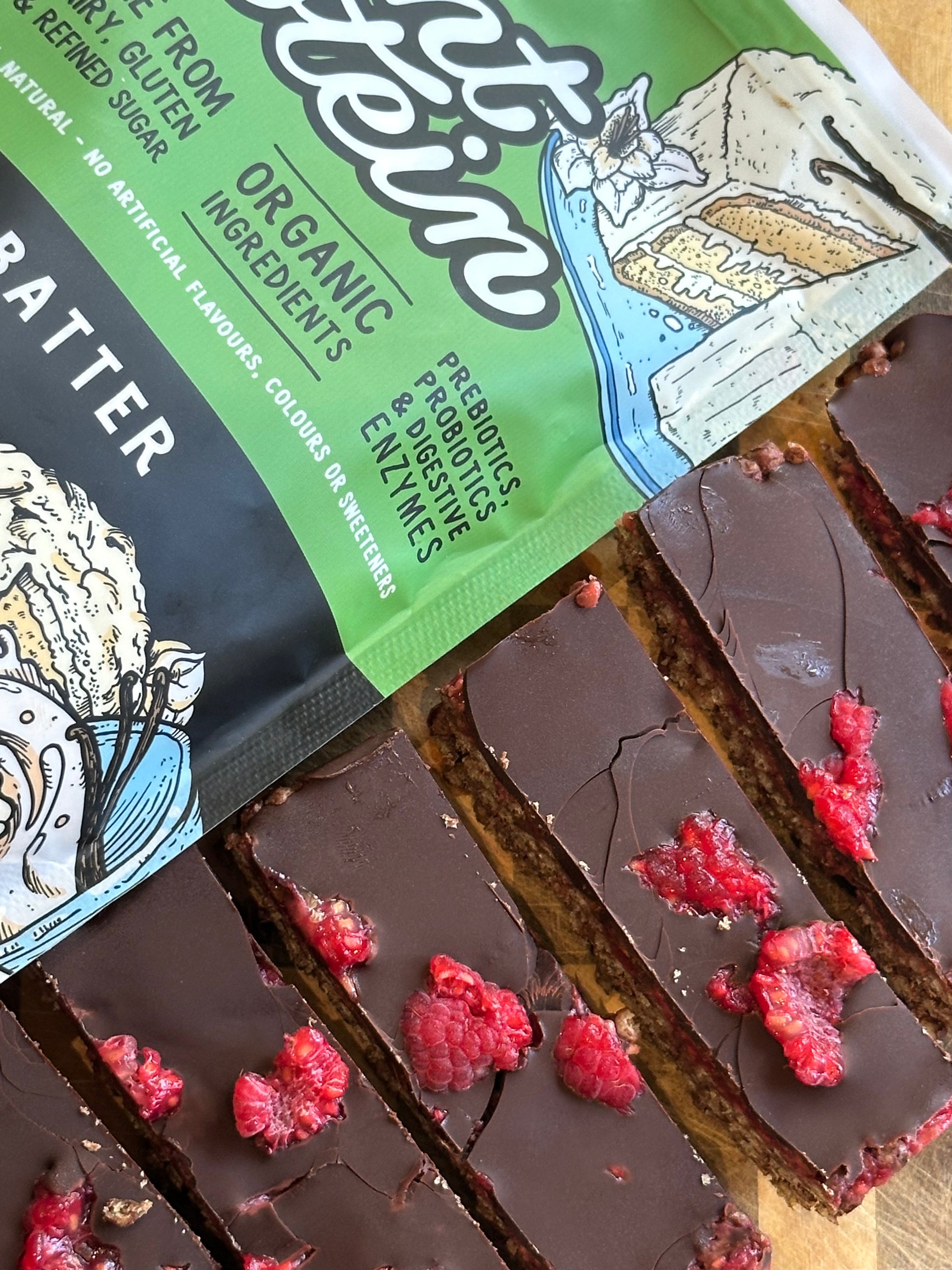 Vegan Choc & Raspberry Protein Bars