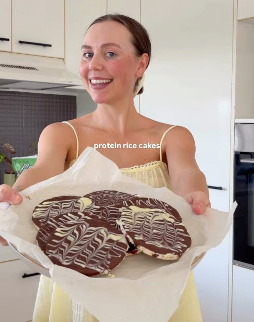 Coffee Protein Rice Cakes
