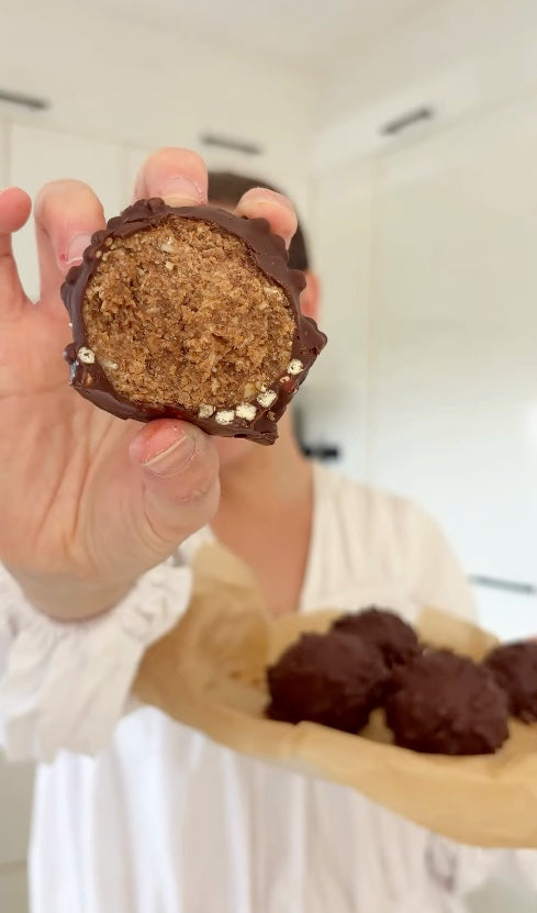 Choc Mint Cookie Dough Balls