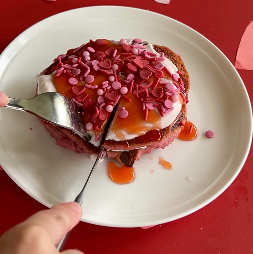 Pink Protein Pancakes