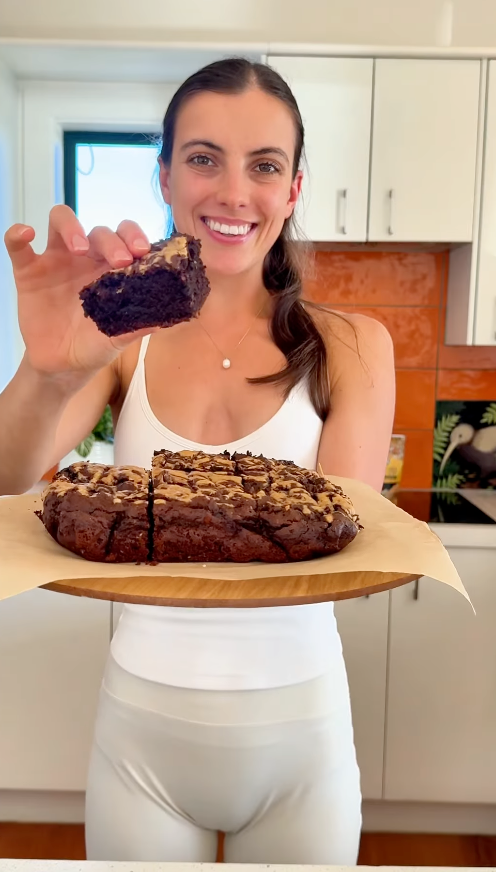 Fudgy Choc Peanut Butter Protein Brownies