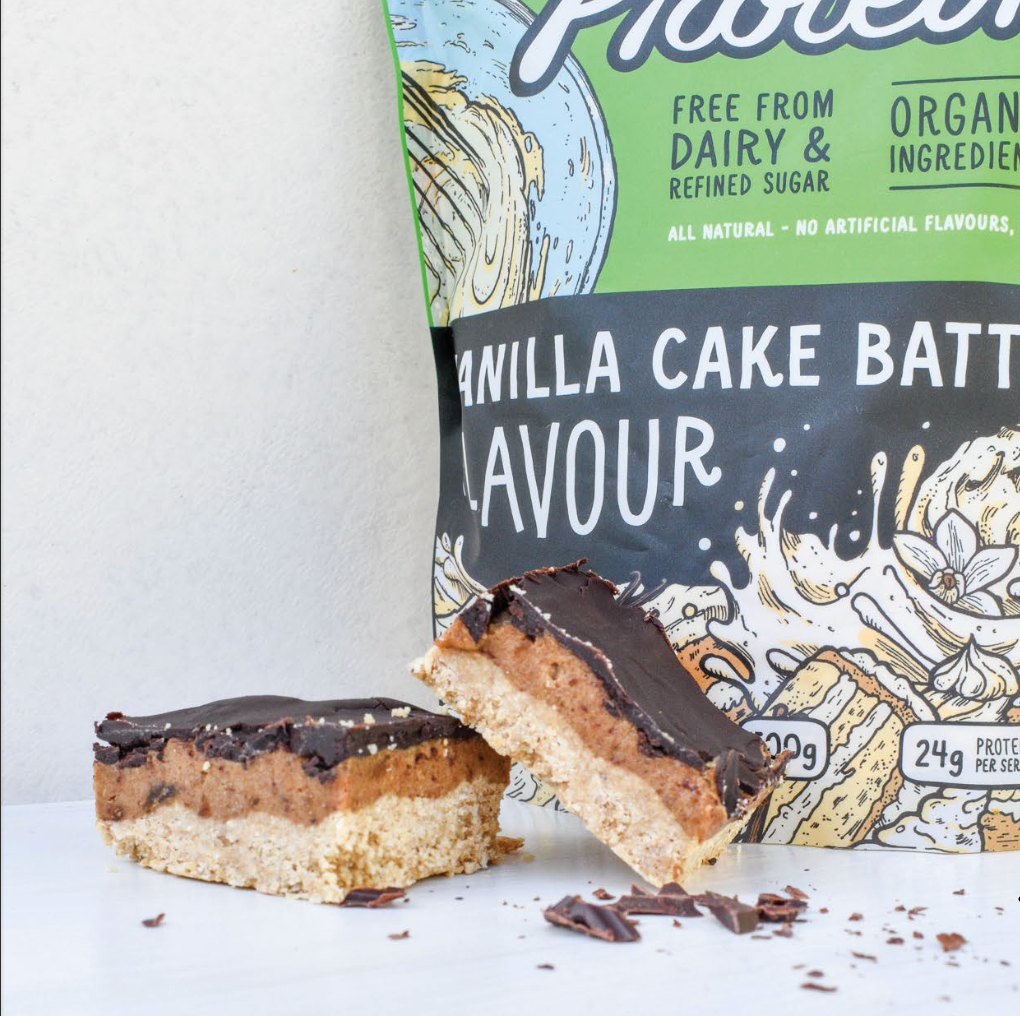 Vanilla Peanut Butter Caramel Slice