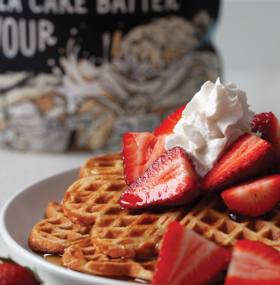 Vegan Vanilla Protein Waffles