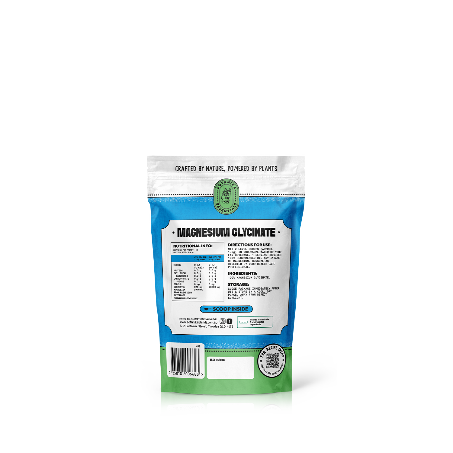 ESSENTIALS - MAGNESIUM GLYCINATE - Botanika Blends