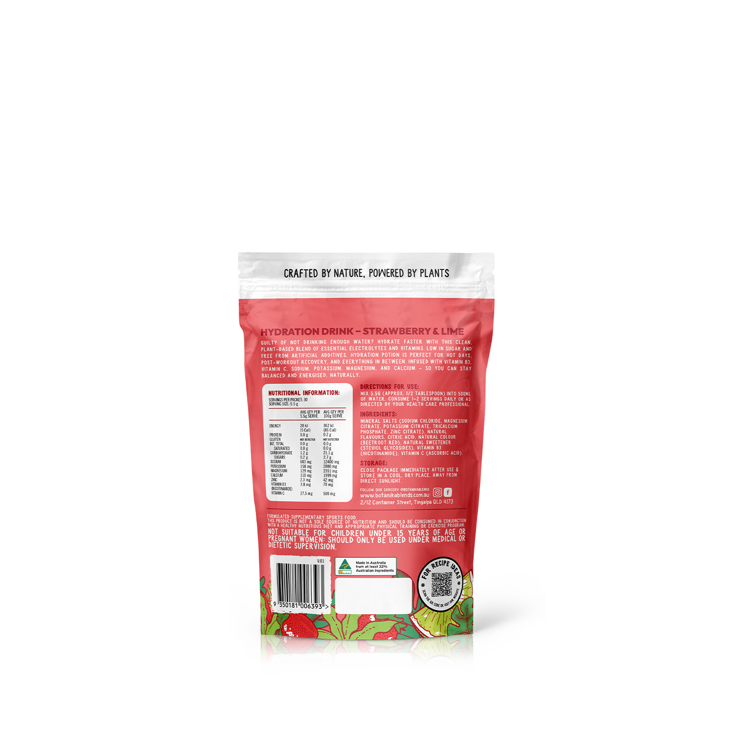 HYDRATION - STRAWBERRY LIME - Botanika Blends