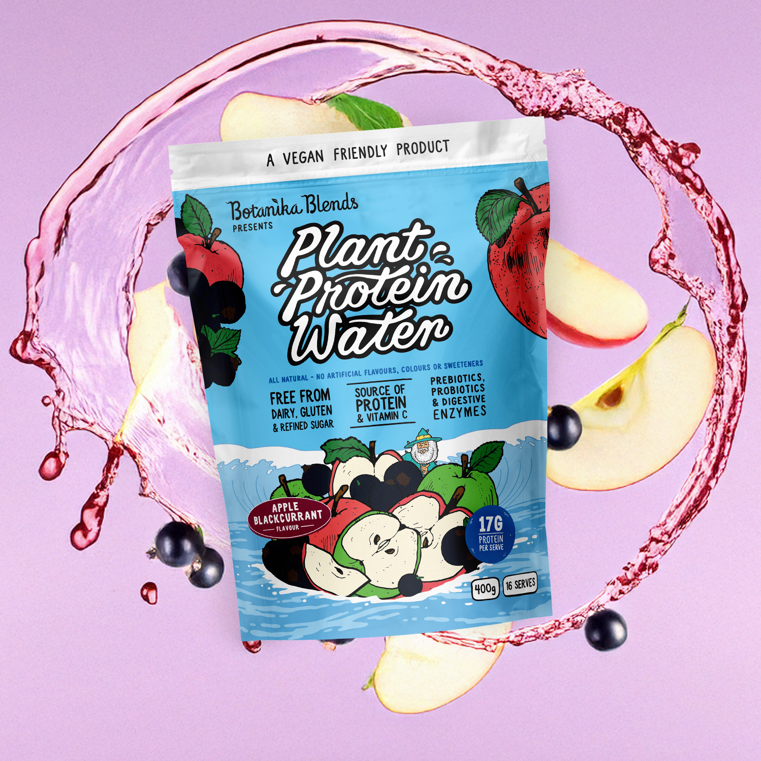 PROTEIN WATER – APPLE BLACKCURRANT