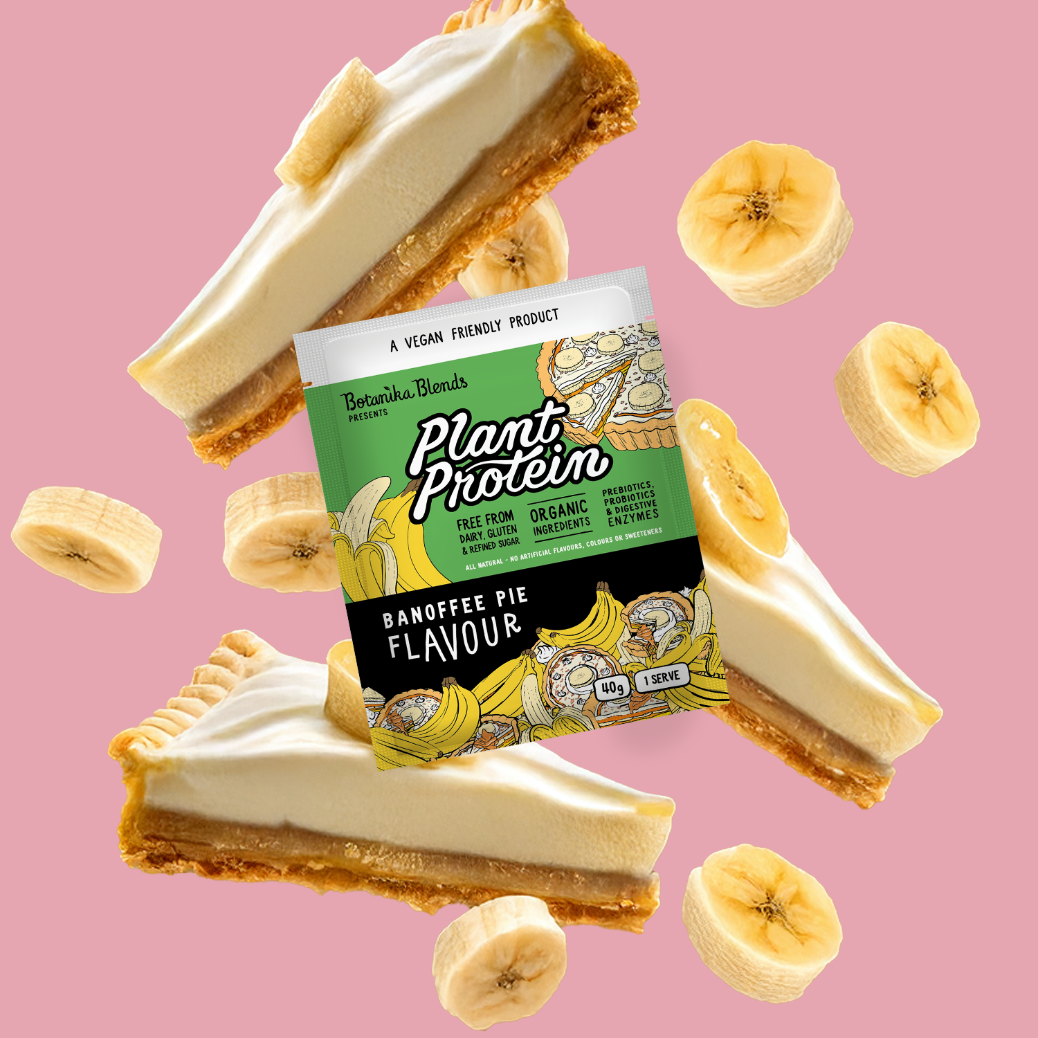 SAMPLE PLANT PROTEIN - BANOFFEE PIE - Botanika Blends