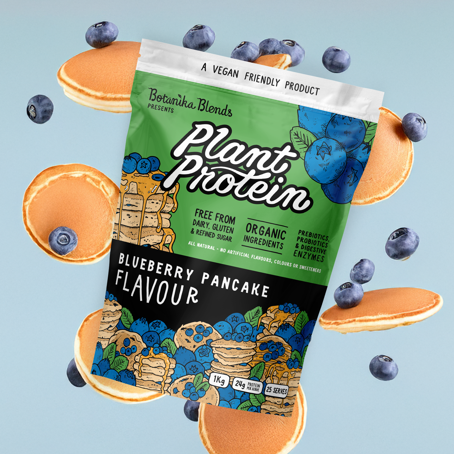 PLANT PROTEIN - BLUEBERRY PANCAKE