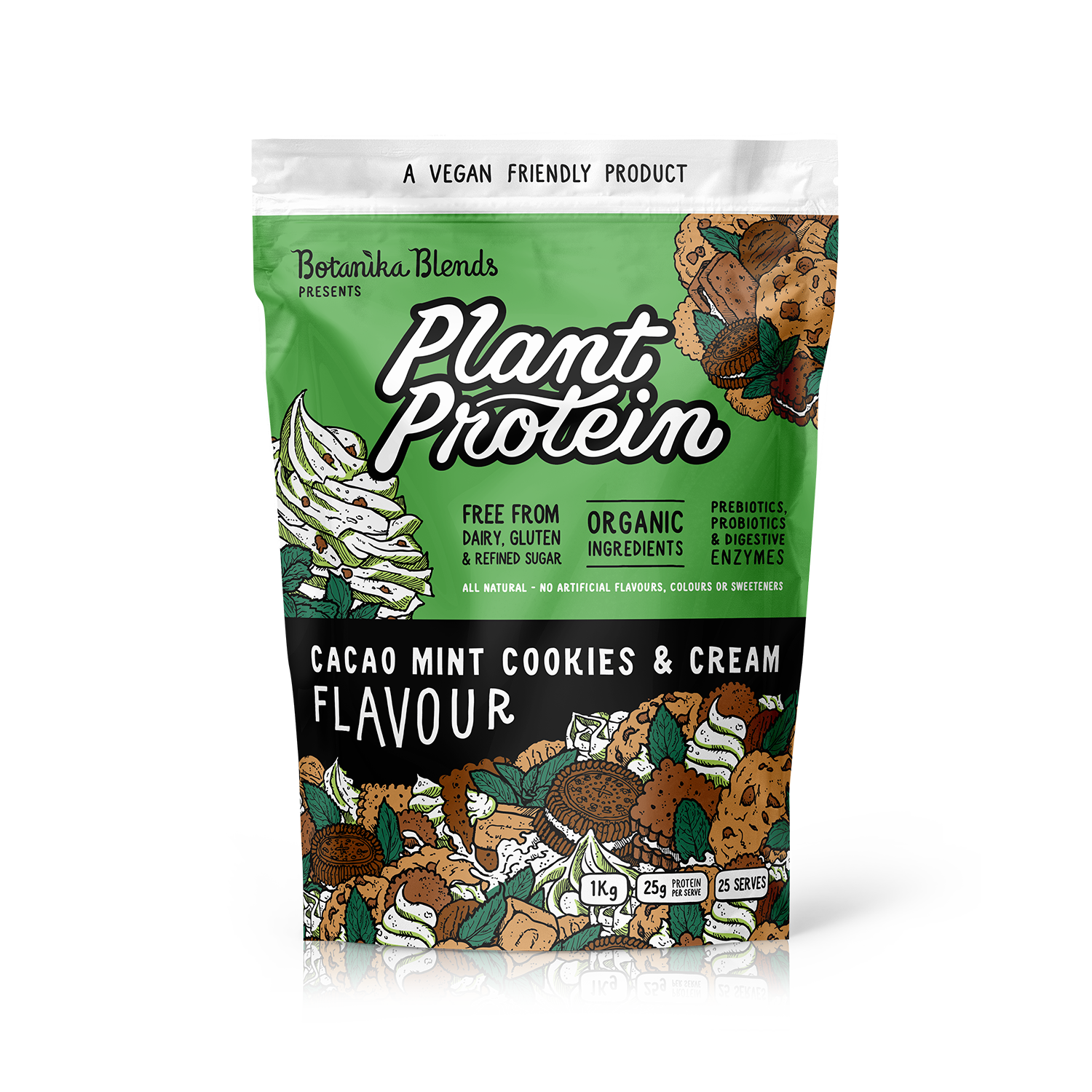 PLANT PROTEIN – CACAO MINT COOKIES & CREAM - Botanika Blends