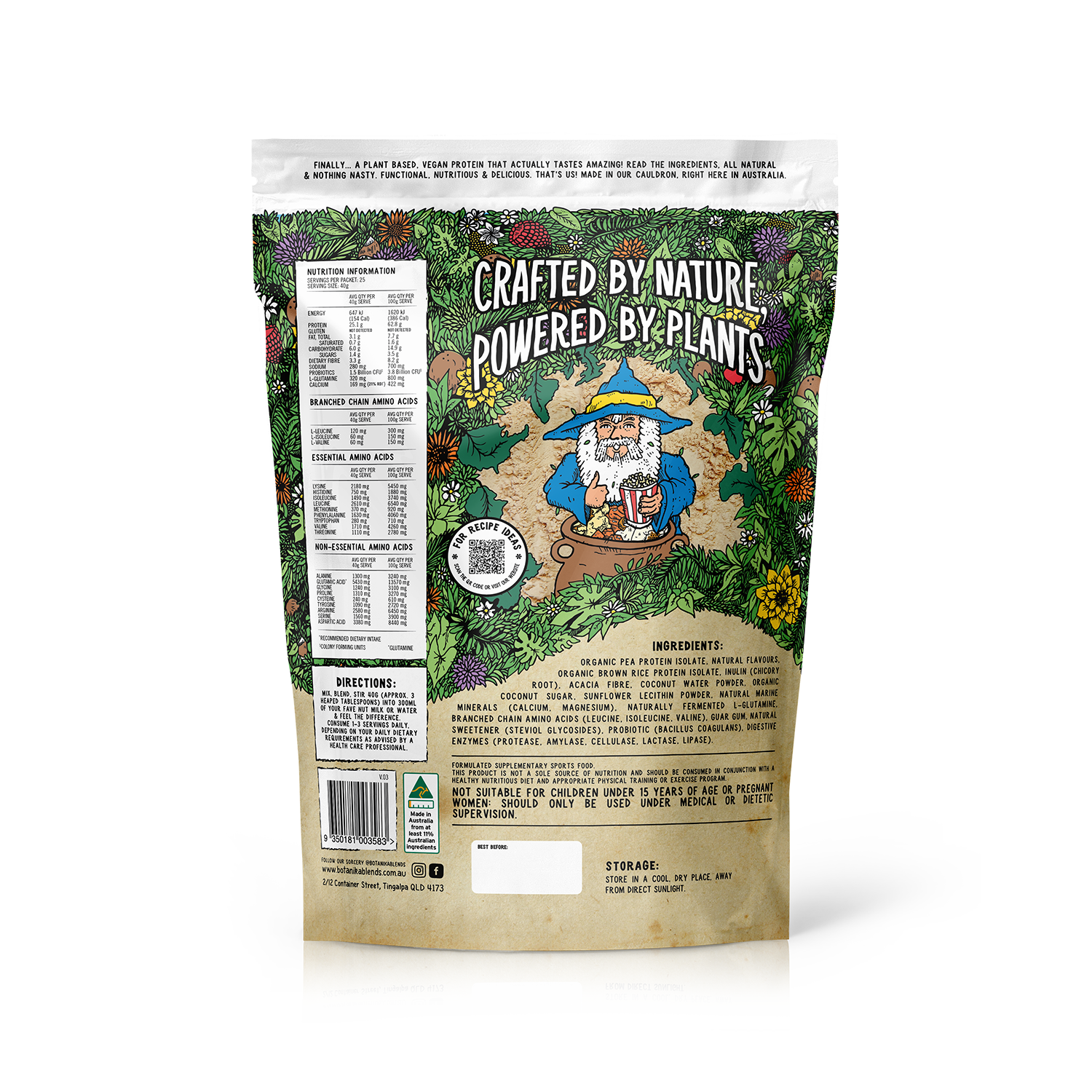 PLANT PROTEIN - CARAMELISED POPCORN - Botanika Blends