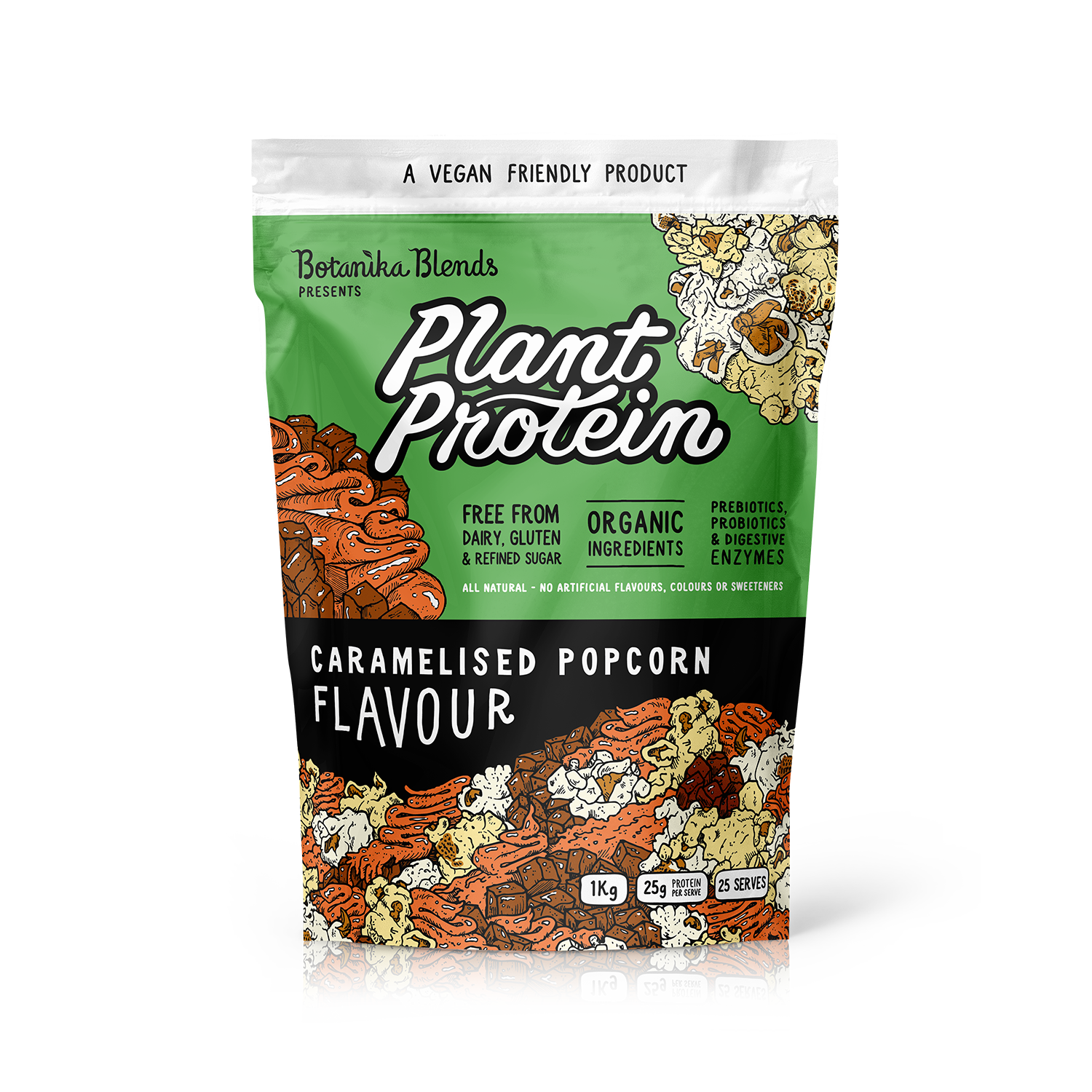 PLANT PROTEIN - CARAMELISED POPCORN - Botanika Blends