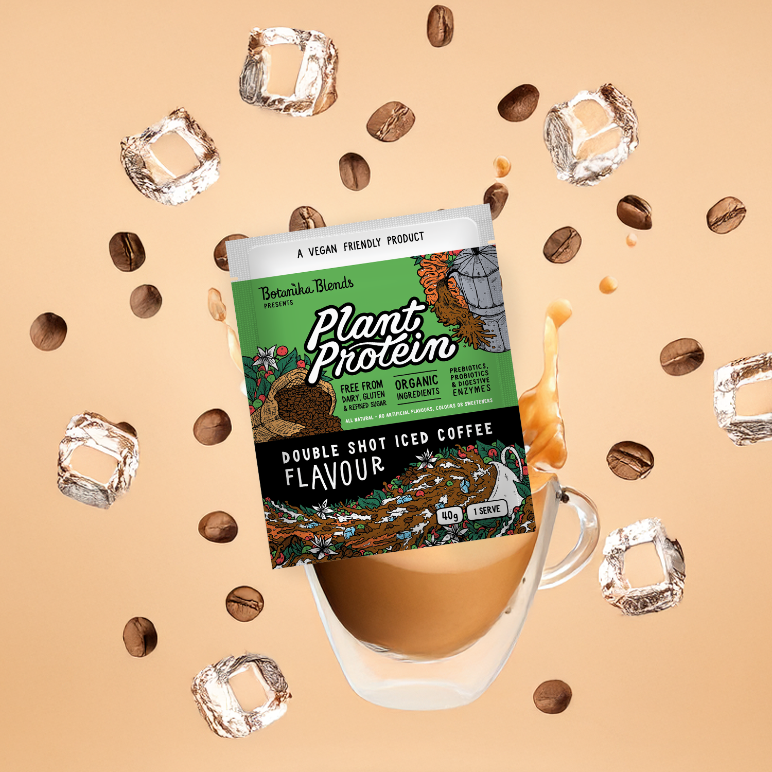 SAMPLE PLANT PROTEIN – DOUBLE SHOT ICED COFFEE - Botanika Blends