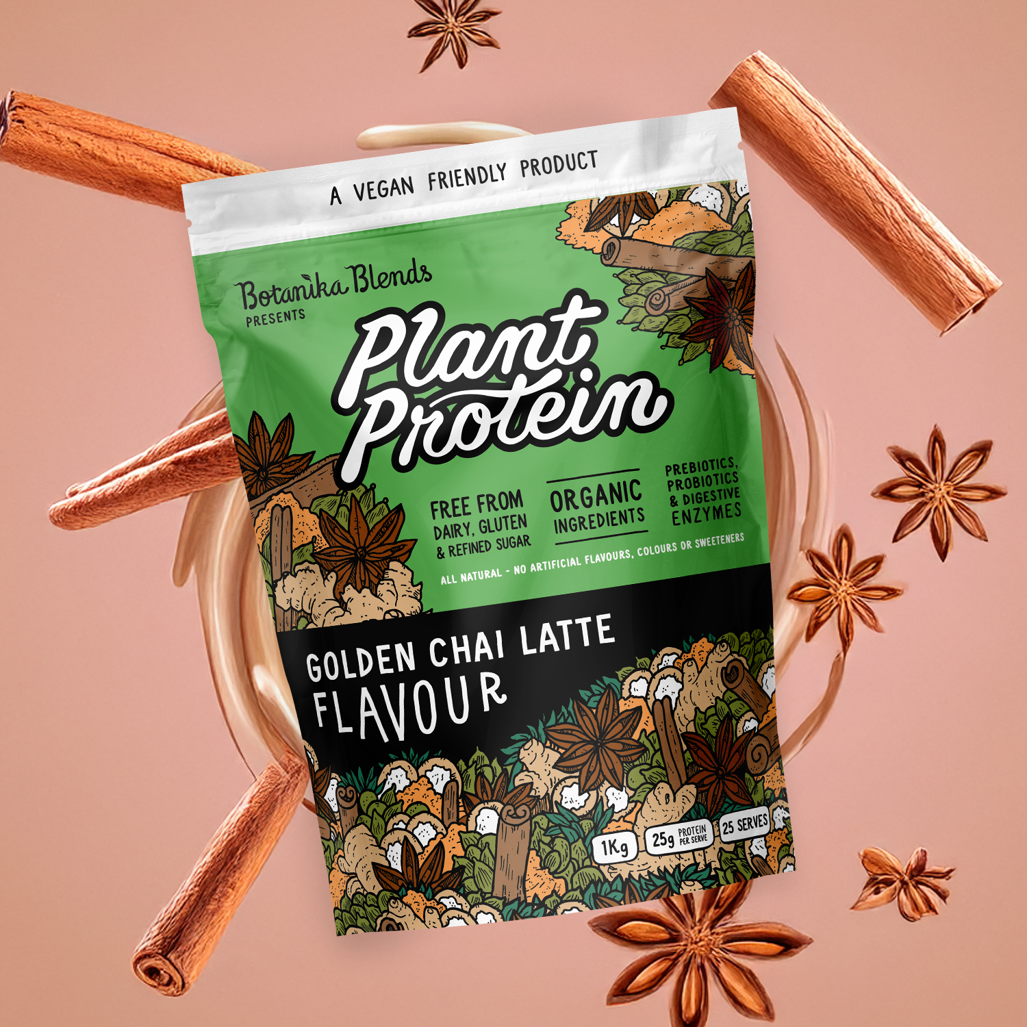 PLANT PROTEIN – GOLDEN CHAI LATTÈ