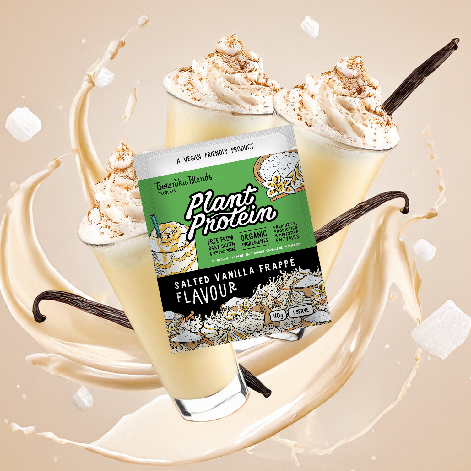 SAMPLE PLANT PROTEIN - SALTED VANILLA FRAPPÉ