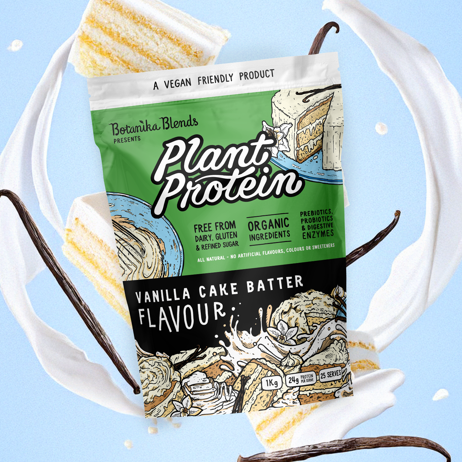 PLANT PROTEIN - VANILLA CAKE BATTER