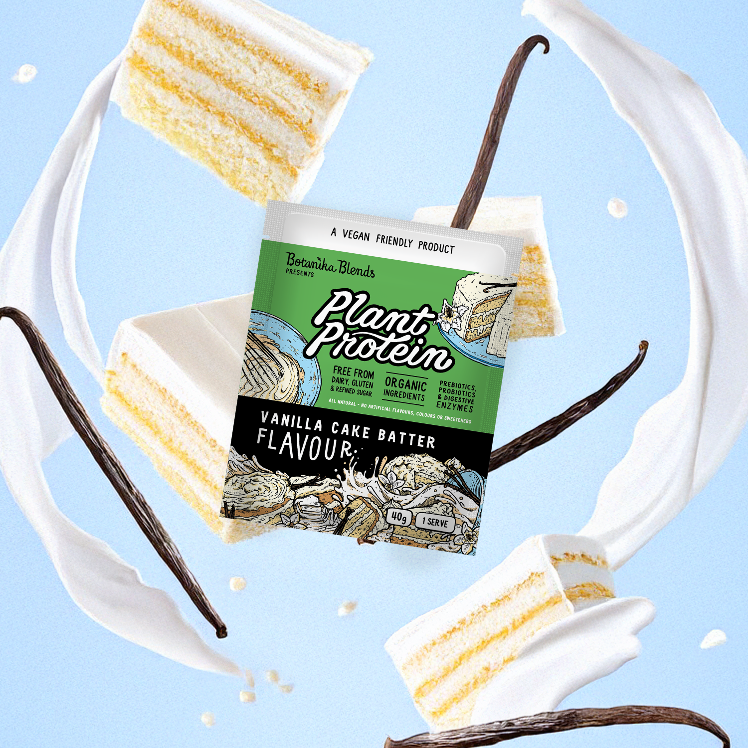 SAMPLE PLANT PROTEIN - VANILLA CAKE BATTER