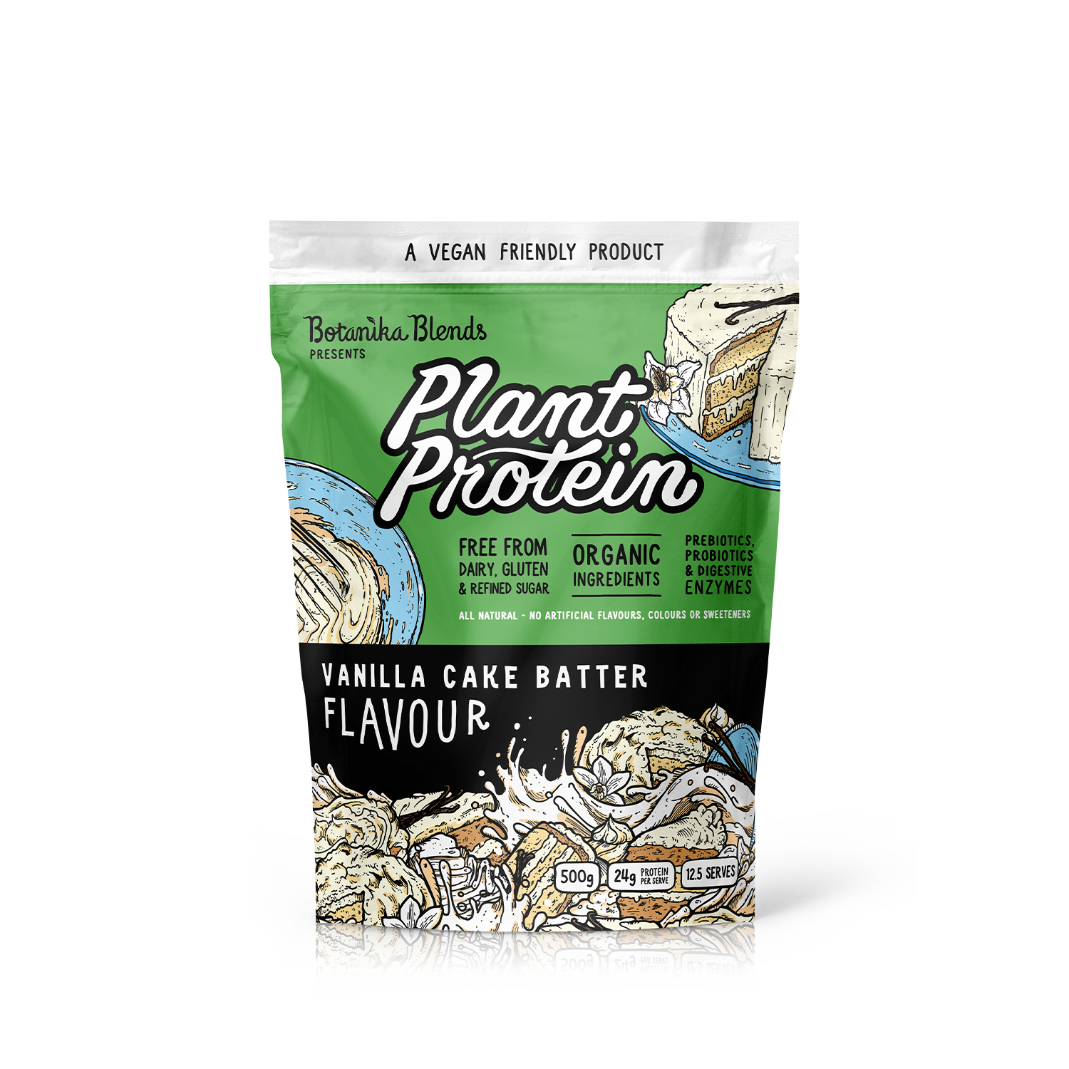 PLANT PROTEIN - VANILLA CAKE BATTER - Botanika Blends