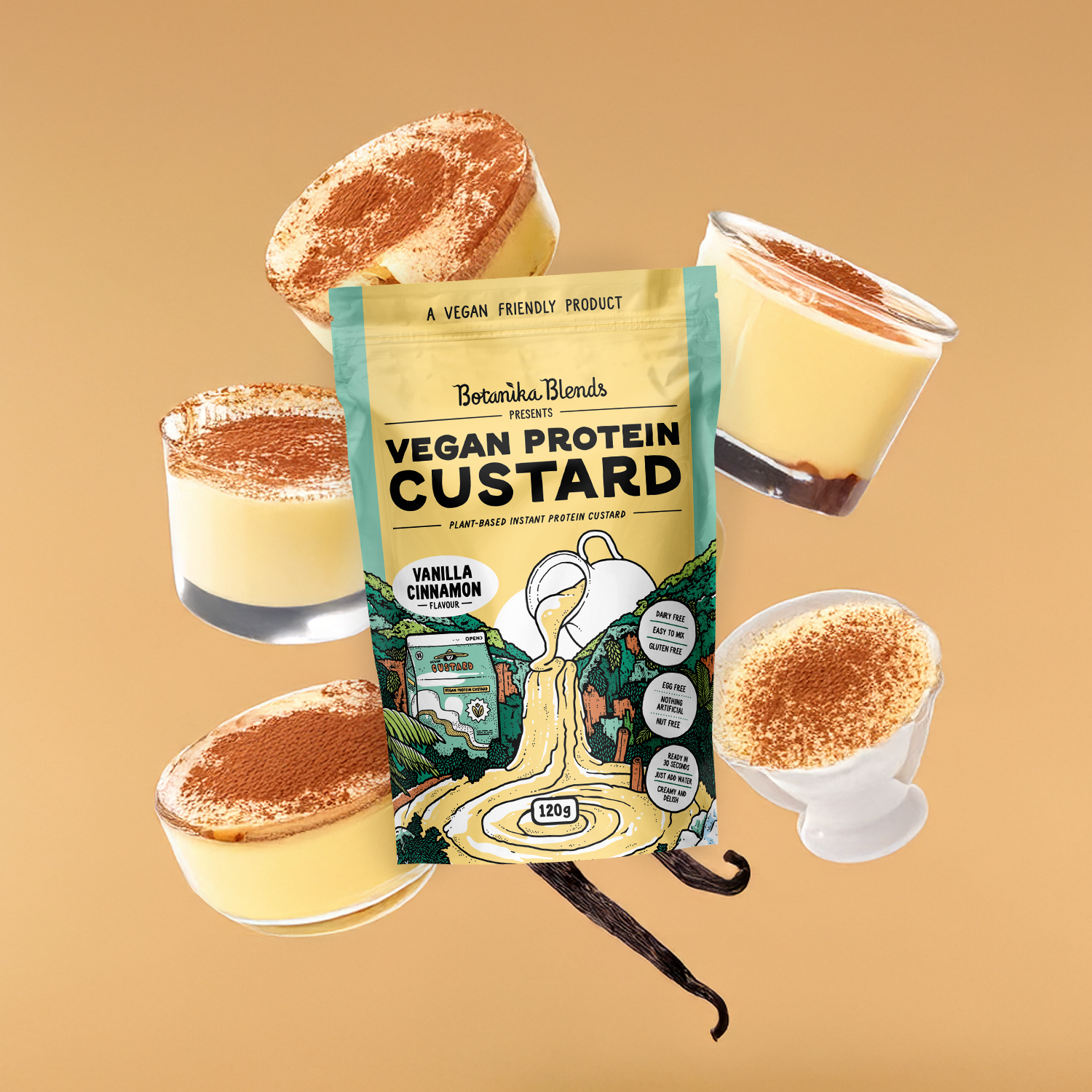 PROTEIN CUSTARD - VANILLA CINNAMON - Botanika Blends