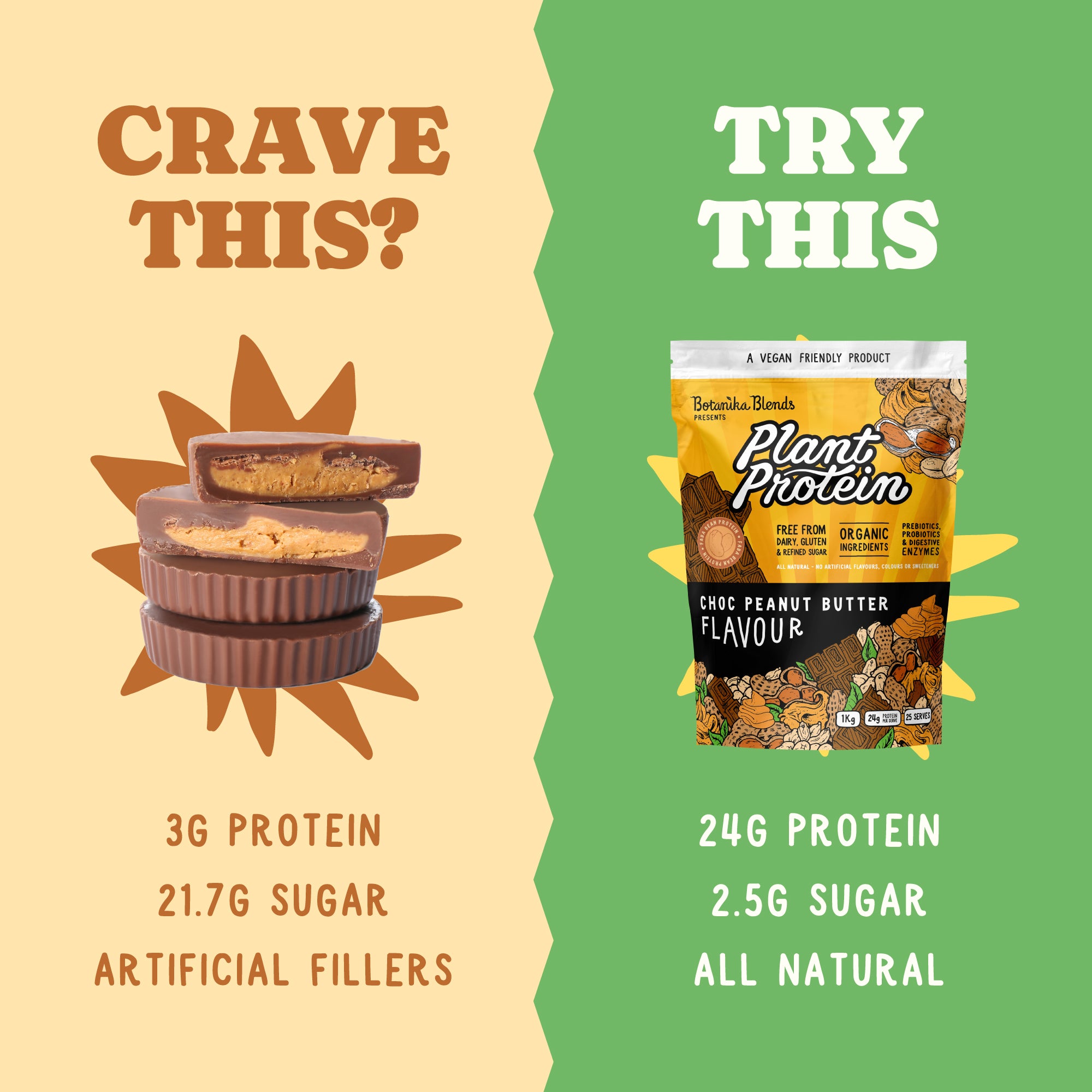 PLANT PROTEIN - CHOC PEANUT BUTTER - Botanika Blends