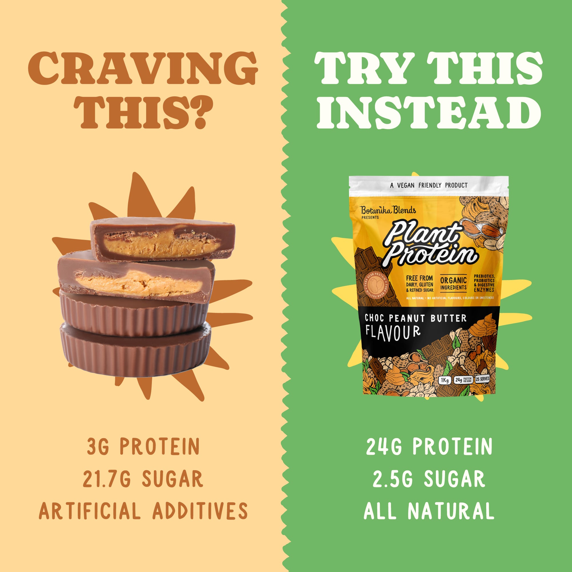 PLANT PROTEIN - CHOC PEANUT BUTTER - Botanika Blends