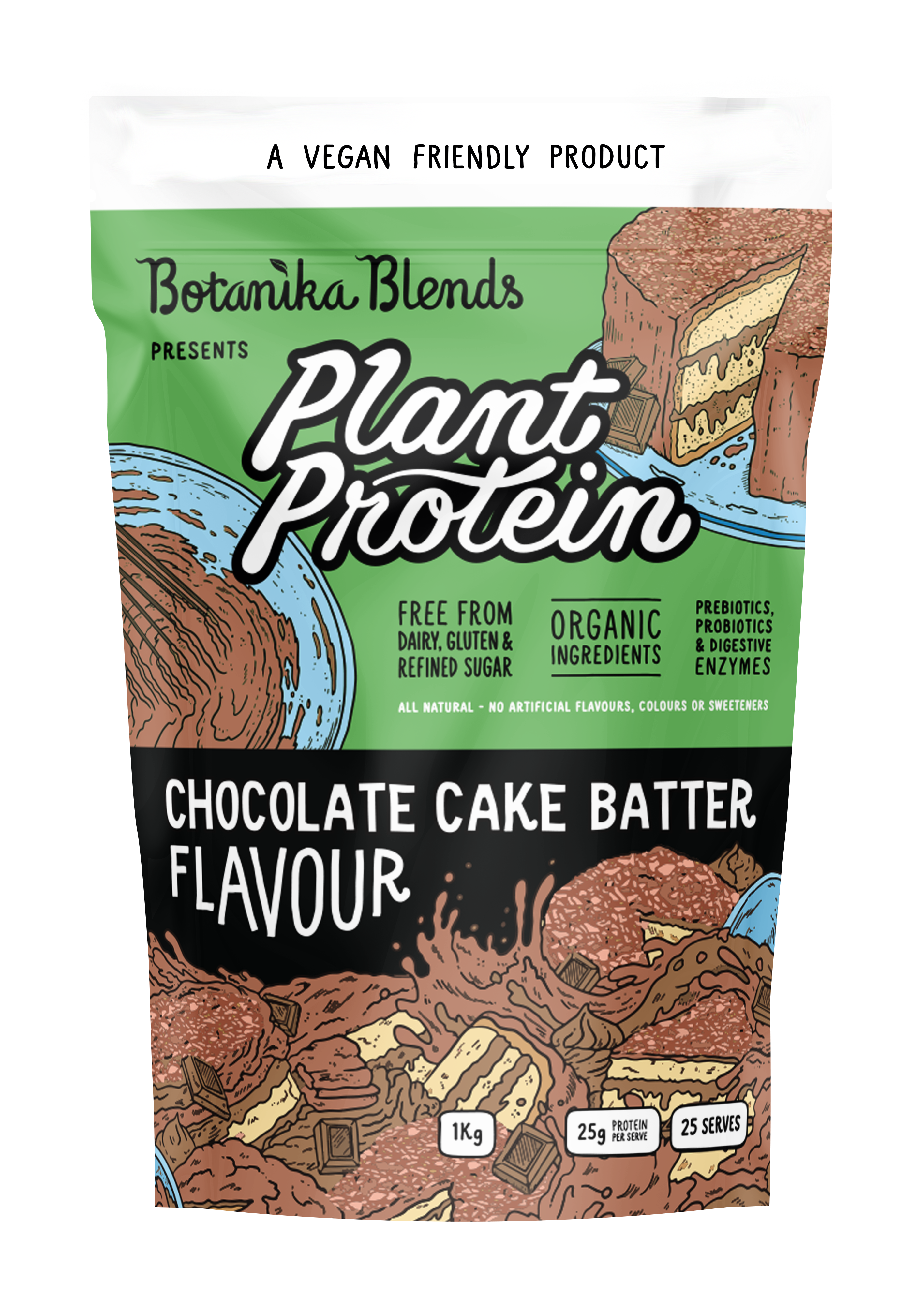 Chocolate Cake Batter Plant Protein - Botanika Blends
