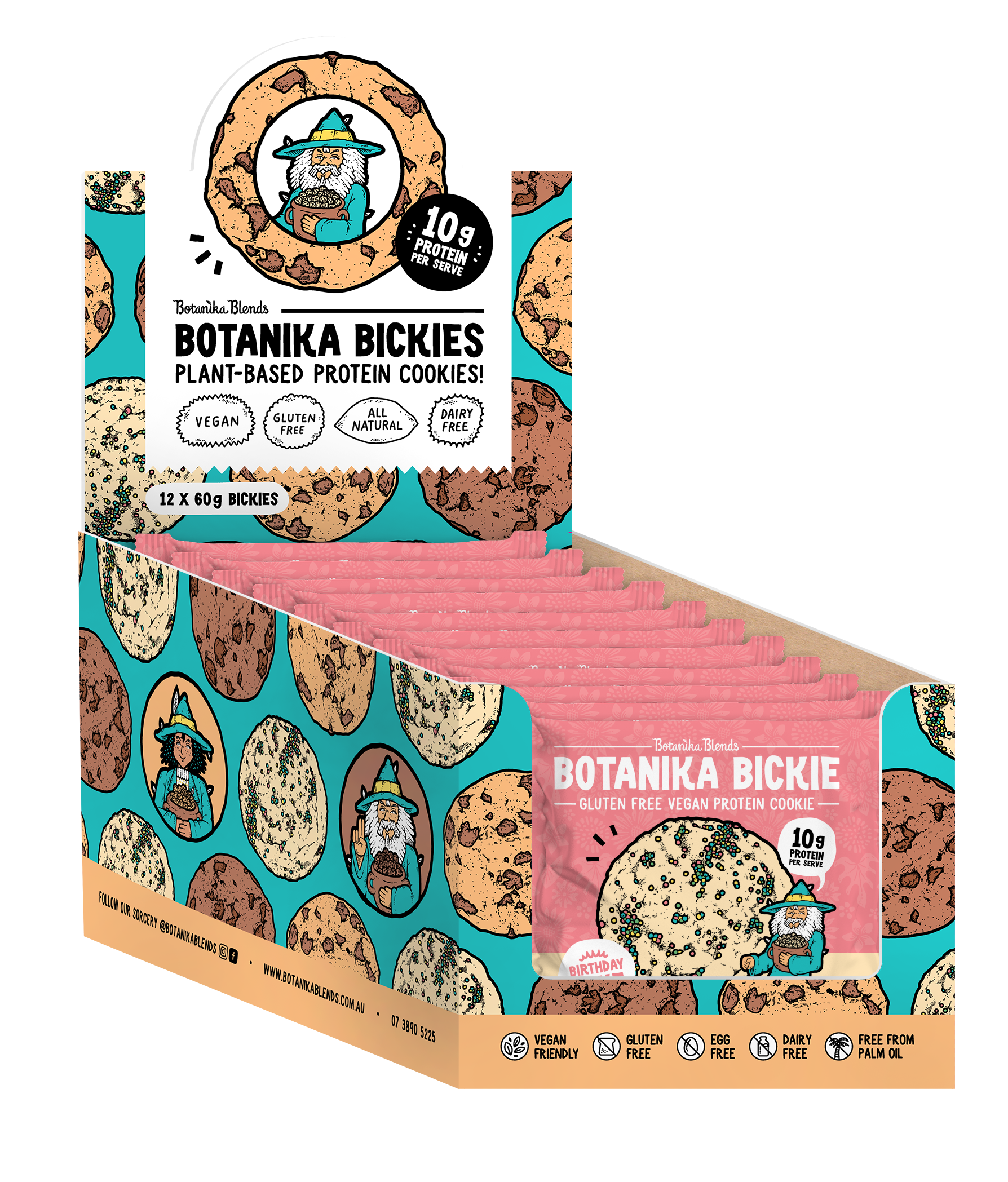 Vegan Protein Cookie - Birthday Cake | Botanika Blends
