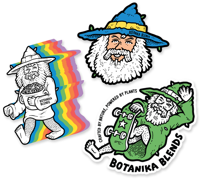 Limited Edition Wizard Sticker Pack - Botanika Blends